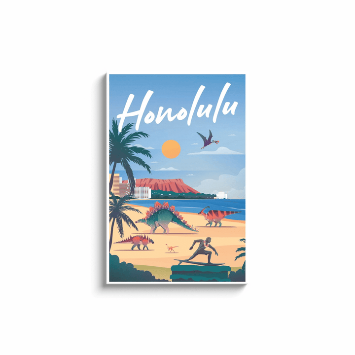 Honolulu Canvas Wrap | Jurassic Studio