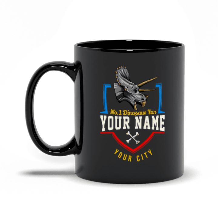 N.1 Triceratops Fan Custom Mug | Jurassic Studio