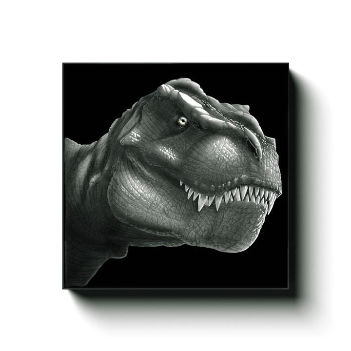 T-Rex Portrait Canvas Wrap | Jurassic Studio