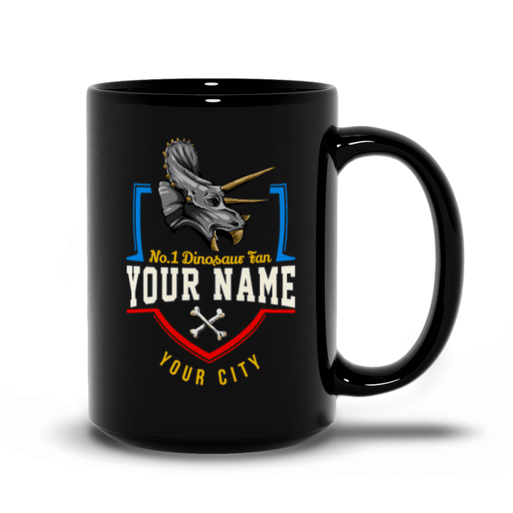 N.1 Triceratops Fan Custom Mug | Jurassic Studio