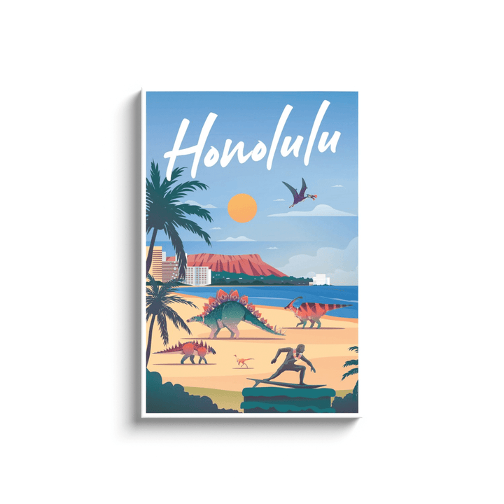 Honolulu Canvas Wrap | Jurassic Studio