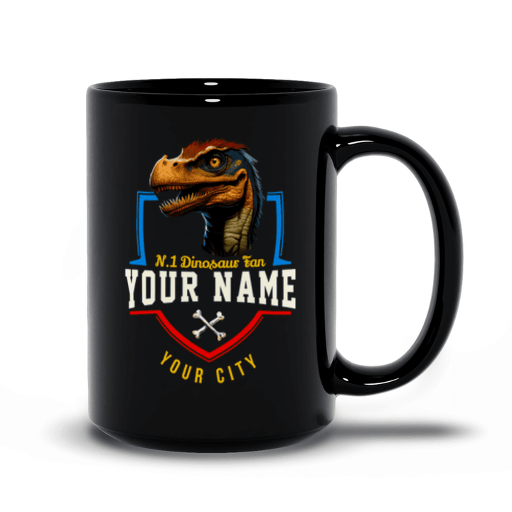 N.1 Velociraptor Fan Custom Mug | Jurassic Studio