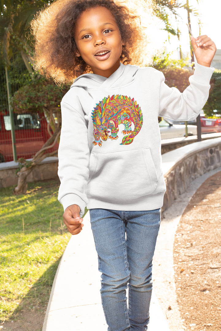 Kids Ankylosaurus Zentangle Hoodie | Jurassic Studio