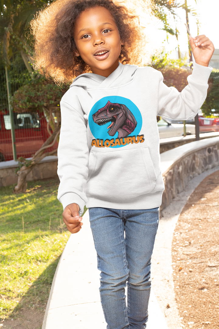 Kids Allosaurus Head Hoodie | Jurassic Studio