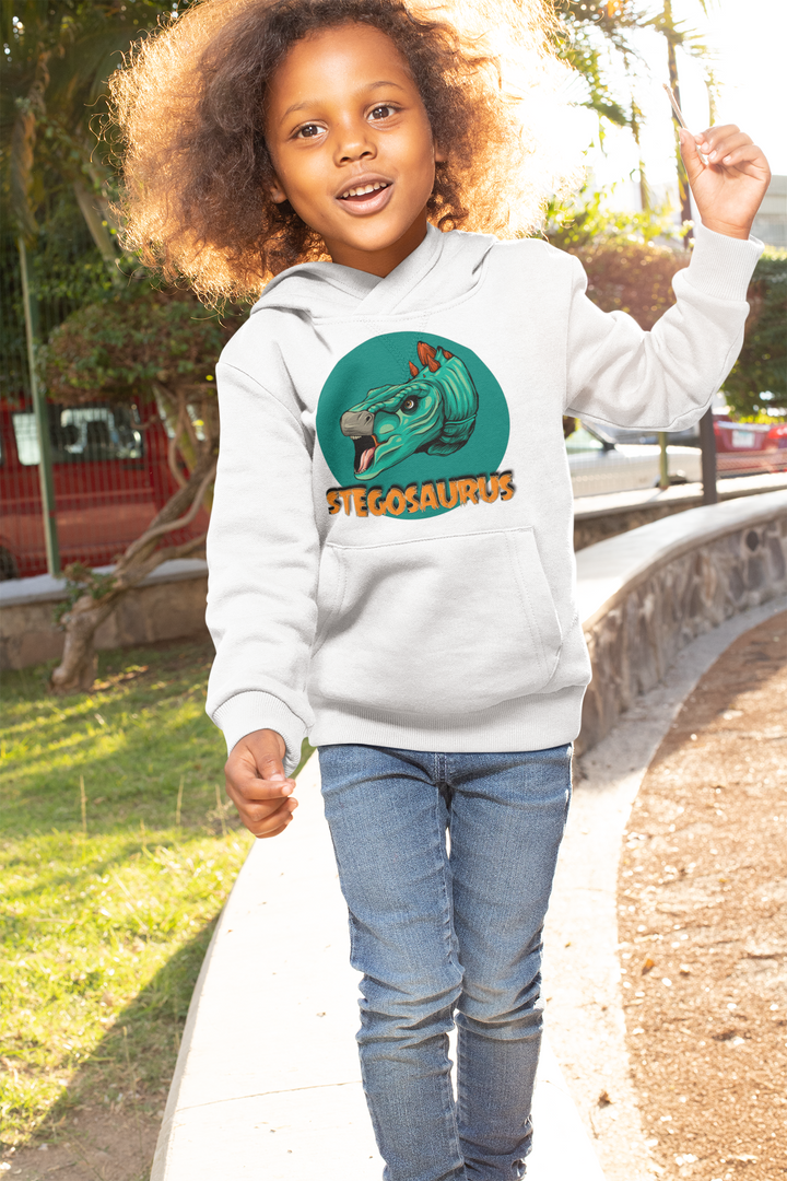 Kids Stegosaurus Head Hoodie | Jurassic Studio