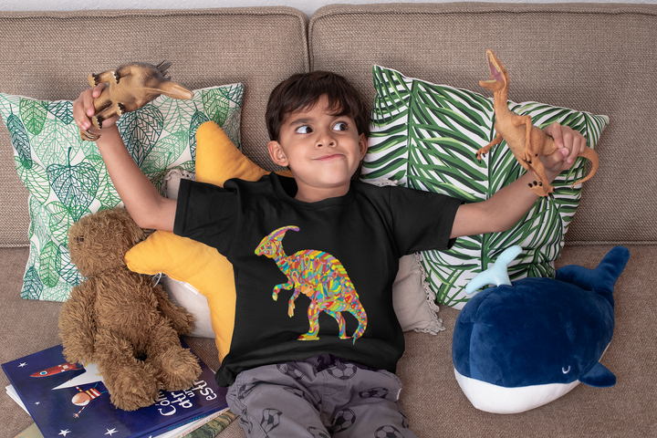 Kids Hadrosaur Zentangle T-Shirt | Jurassic Studio