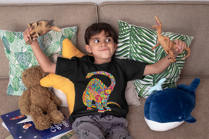 Kids Brontosaurus Zentangle T-Shirt | Jurassic Studio
