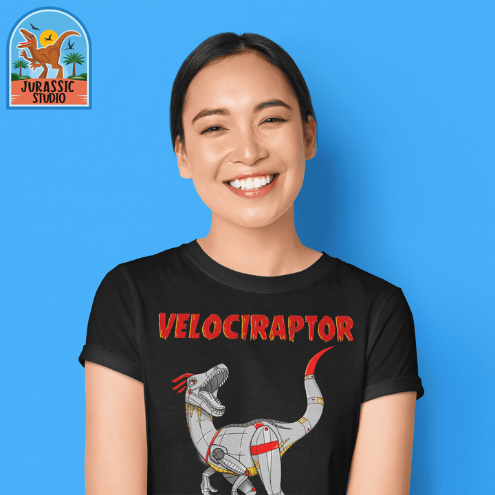 Women Robot Velociraptor T-Shirt | Jurassic Studio