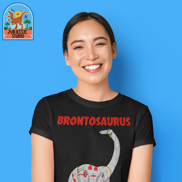 Women Robot Brontosaurus T-Shirt | Jurassic Studio