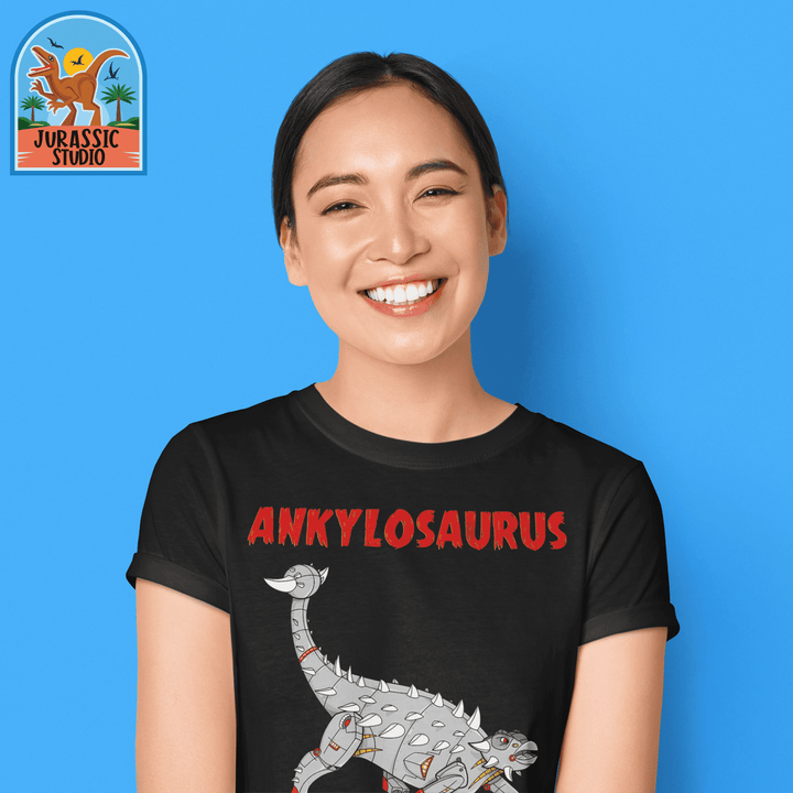 Women Robot Ankylosaurus T-Shirt | Jurassic Studio