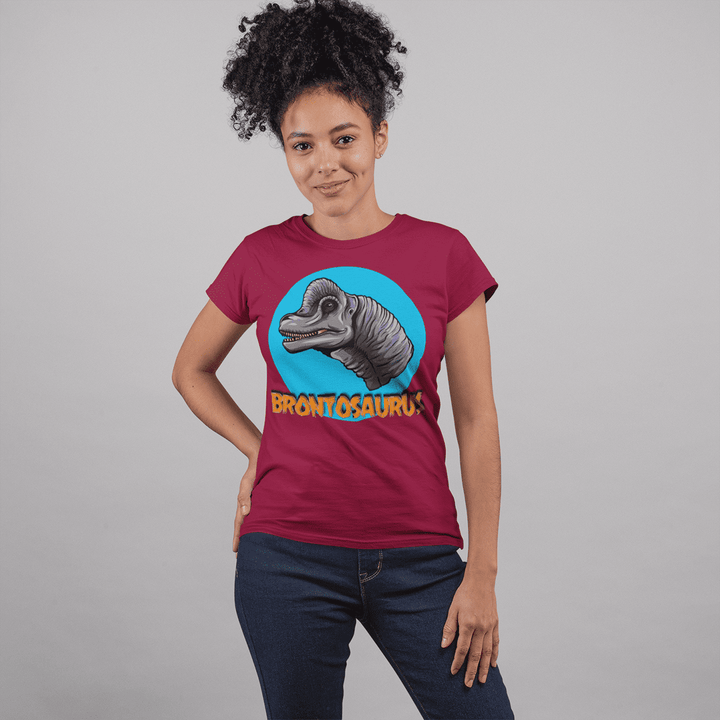 Women Brontosaurus Head T-Shirt | Jurassic Studio