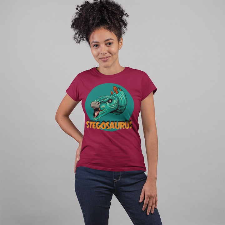 Women Stegosaurus Head T-Shirt | Jurassic Studio