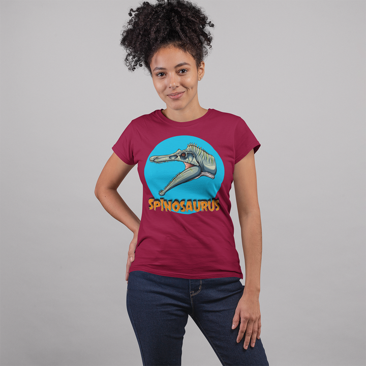 Women Spinosaurus Head T-Shirt | Jurassic Studio