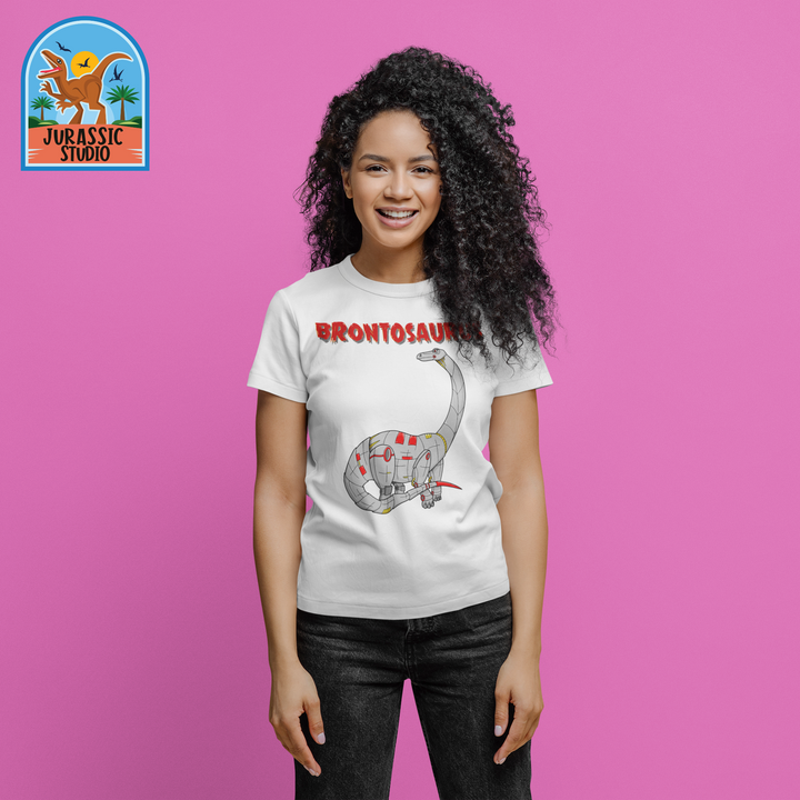 Women Robot Brontosaurus T-Shirt | Jurassic Studio
