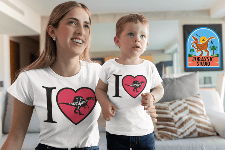 Women I Love Spinosaurus T-Shirt | Jurassic Studio