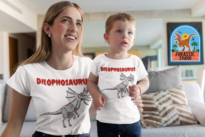 Women Robot Dilophosaurus T-Shirt | Jurassic Studio