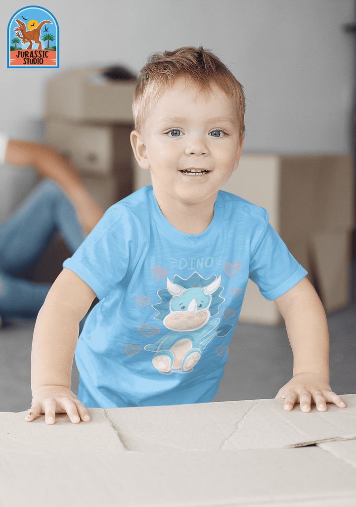 Toddler Baby Blue Dino T-Shirt | Jurassic Studio