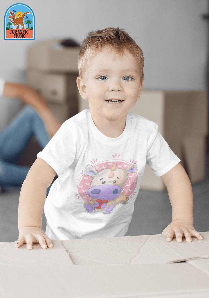 Toddler Pink Baby Dino T-Shirt | Jurassic Studio