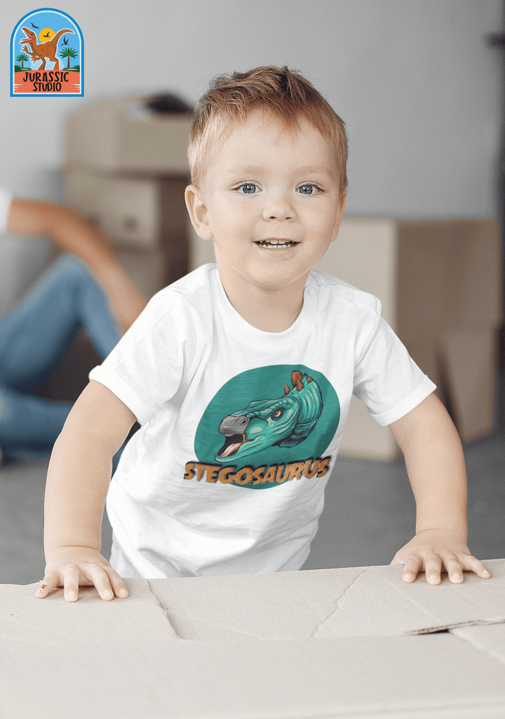 Toddler Stegosaurus Head T-Shirt | Jurassic Studio