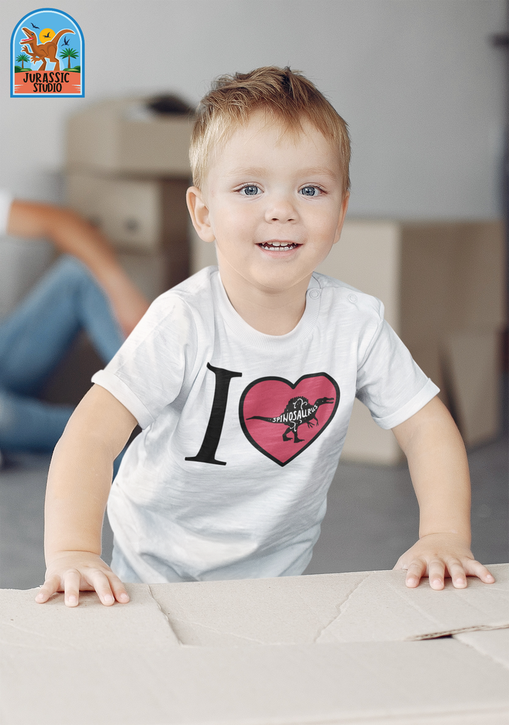Toddler I Love Spinosaurus T-Shirt | Jurassic Studio