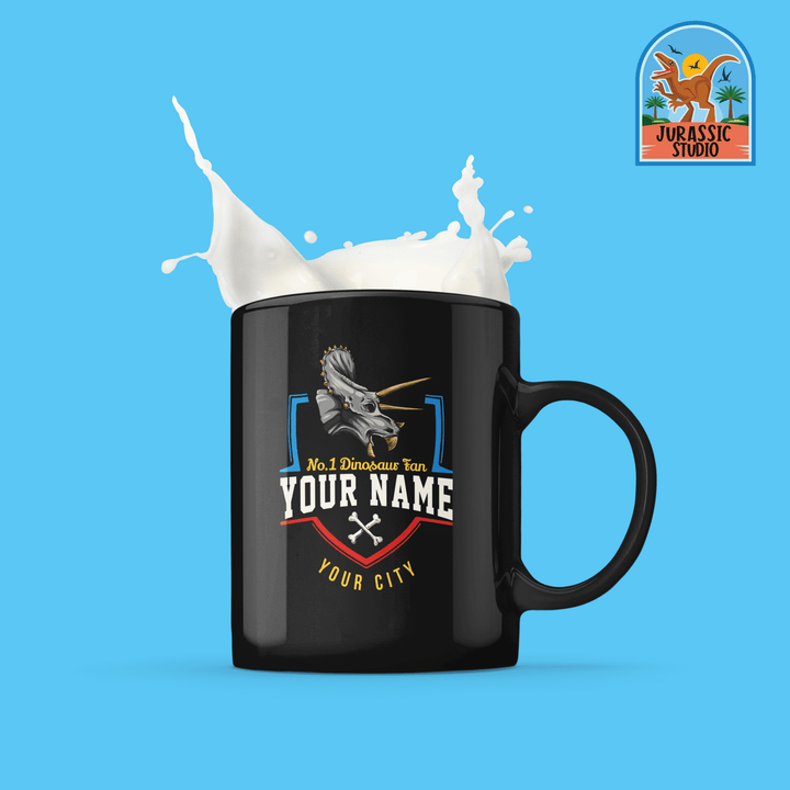 N.1 Triceratops Fan Custom Mug | Jurassic Studio
