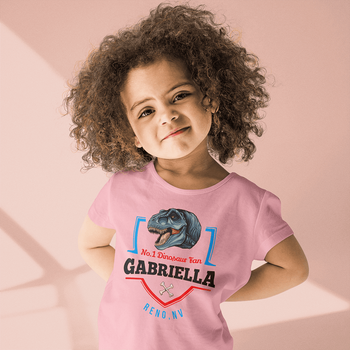 N.1 T-Rex Fan Custom Toddler T-Shirt | Jurassic Studio