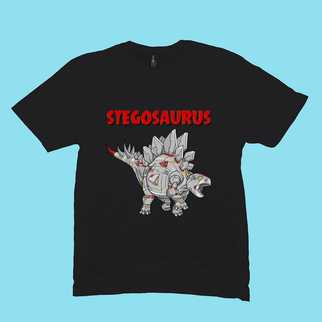 Men Robot Stegosaurus T-Shirt | Jurassic Studio