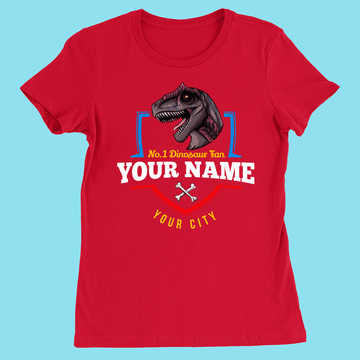 N.1 Allosaurus Fan Custom Women T-Shirt | Jurassic Studio