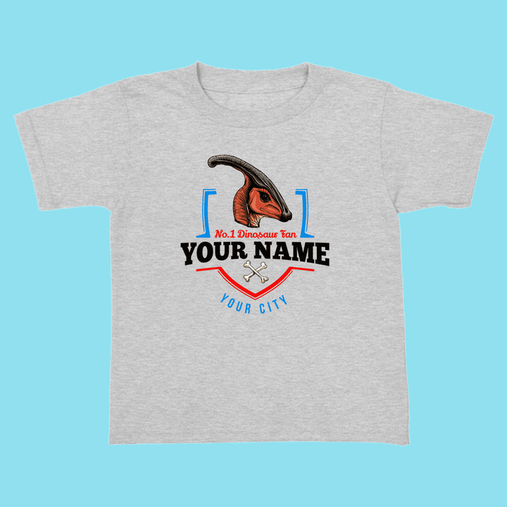 N.1 Hadrosaur Fan Custom Toddler T-Shirt | Jurassic Studio