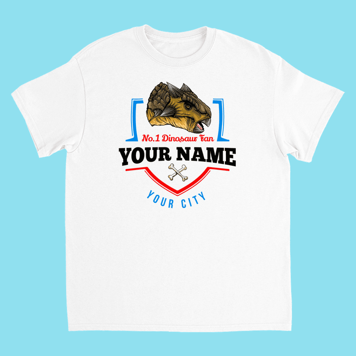 N.1 Ankylosaurus Fan Custom Kids T-Shirt | Jurassic Studio