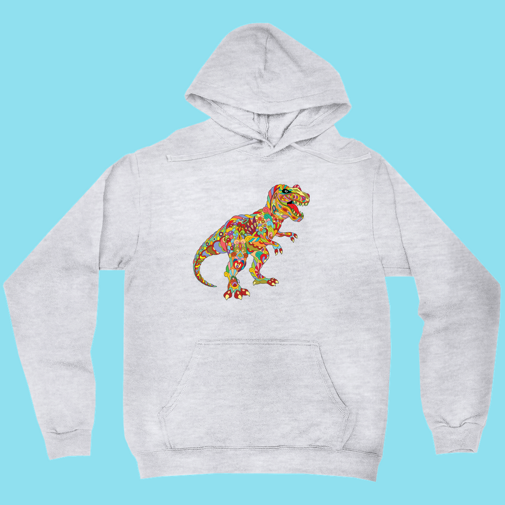 Women T-Rex Zentangle Hoodie