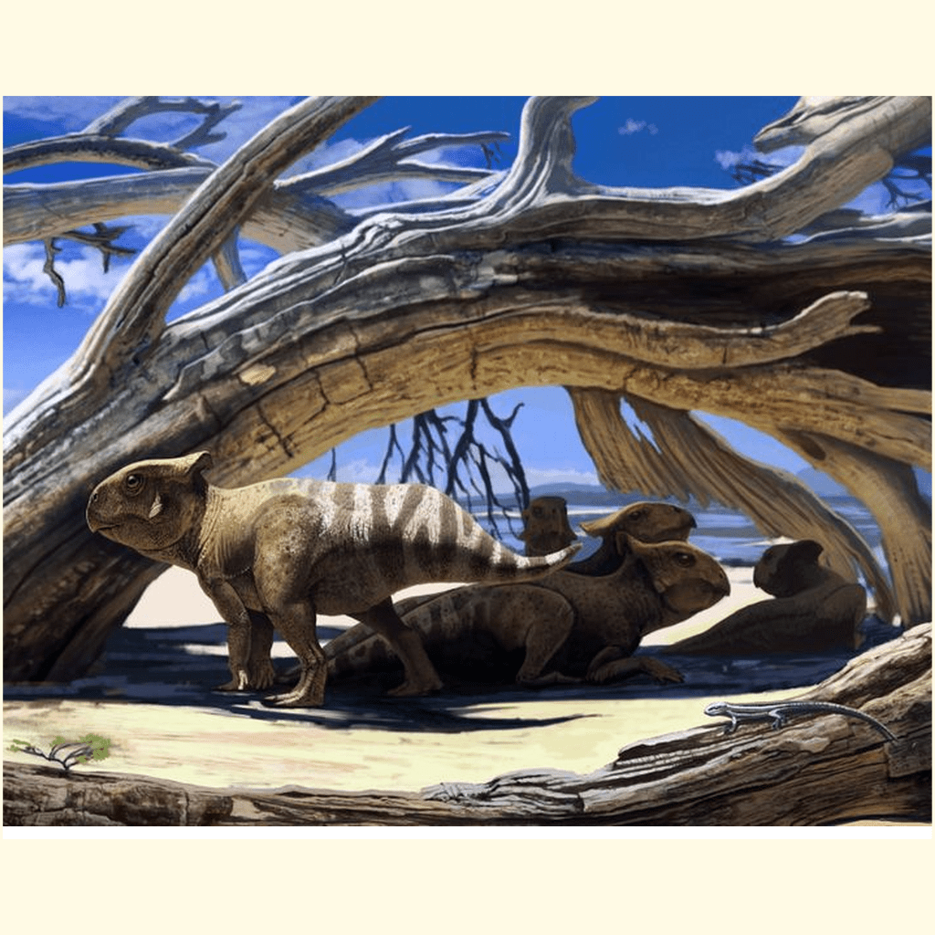 Protoceratops Shelter Poster | Jurassic Studio