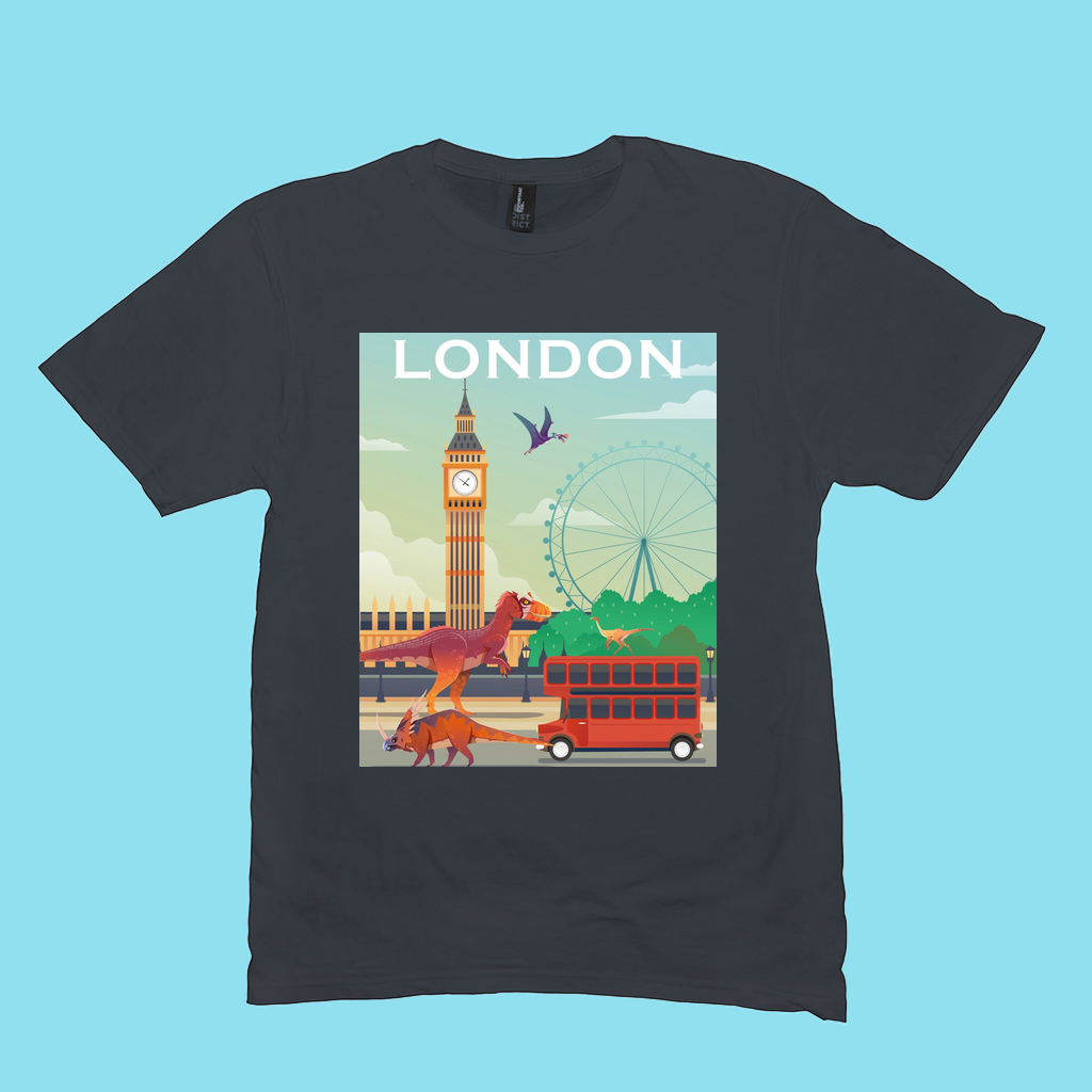 Men London T-Shirt | Jurassic Studio
