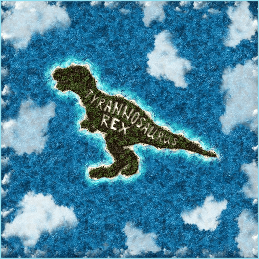 T-Rex Island Poster | Jurassic Studio