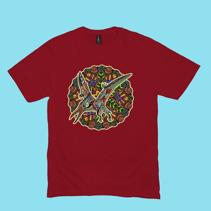 Men Pterodactyl Mandala T-Shirt | Jurassic Studio
