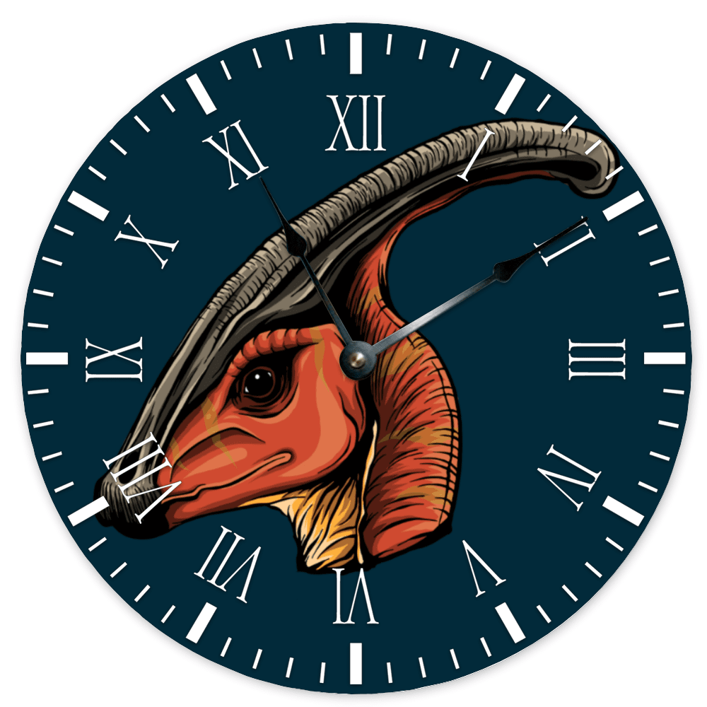15 Inch Hadrosaur Wall Art Clock | Jurassic Studio