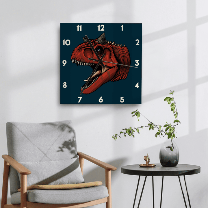 11 Inch Carnotaurus Wall Art Clock | Jurassic Studio