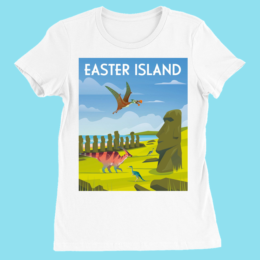 Women Easter Island T-Shirt | Jurassic Studio