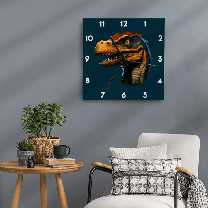 11 Inch Velociraptor Wall Art Clock