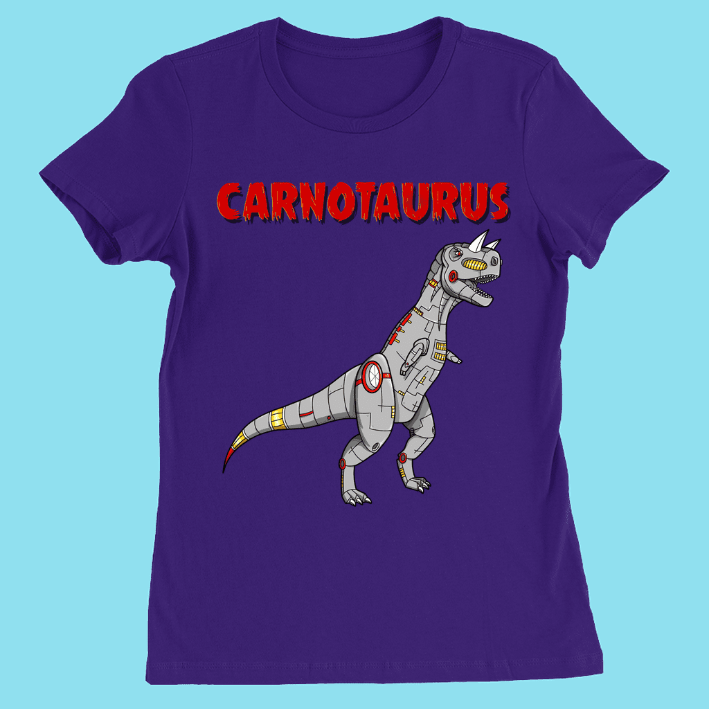 Women Robot Carnotaurus T-Shirt | Jurassic Studio