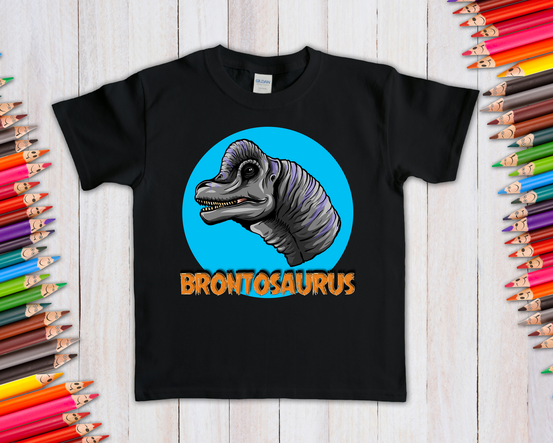 Kids Brontosaurus Head T-Shirt | Jurassic Studio