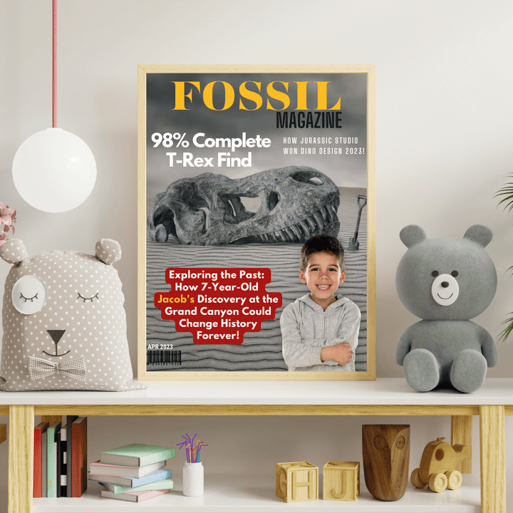 Fossil Magazine Personalized Cover (Physical Print) | Jurassic Studio
