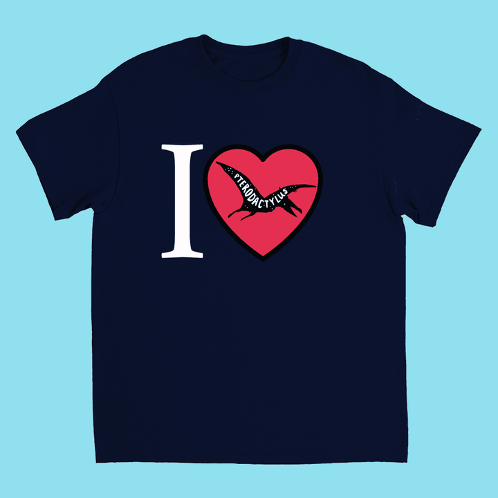 Kids I Love Pterodactyl T-Shirt | Jurassic Studio