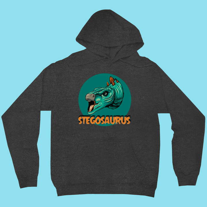 Men Stegosaurus Head Hoodie | Jurassic Studio