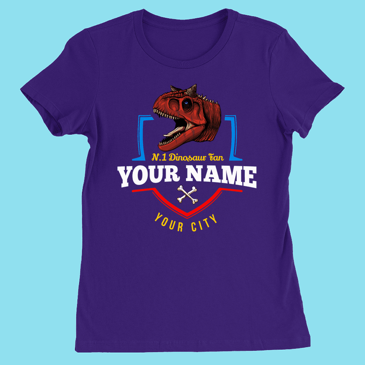 N.1 Carnotaurus Fan Custom Women T-Shirt | Jurassic Studio
