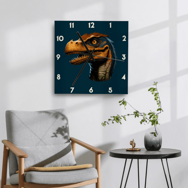 11 Inch Velociraptor Wall Art Clock | Jurassic Studio