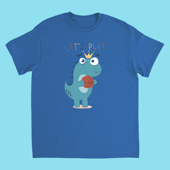 Kids Baby Dino Basketball T-Shirt | Jurassic Studio
