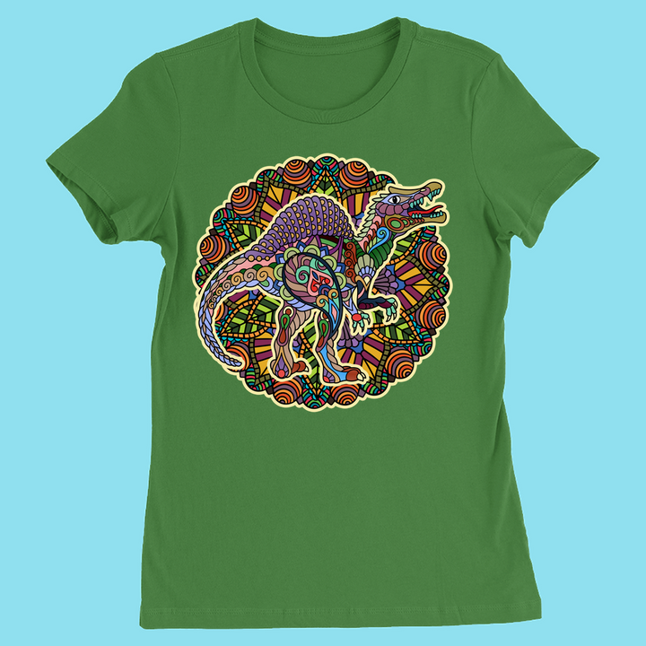 Women Spinosaurus Mandala T-Shirt
