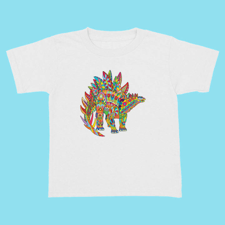 Toddler Stegosaurus Zentangle T-Shirt | Jurassic Studio