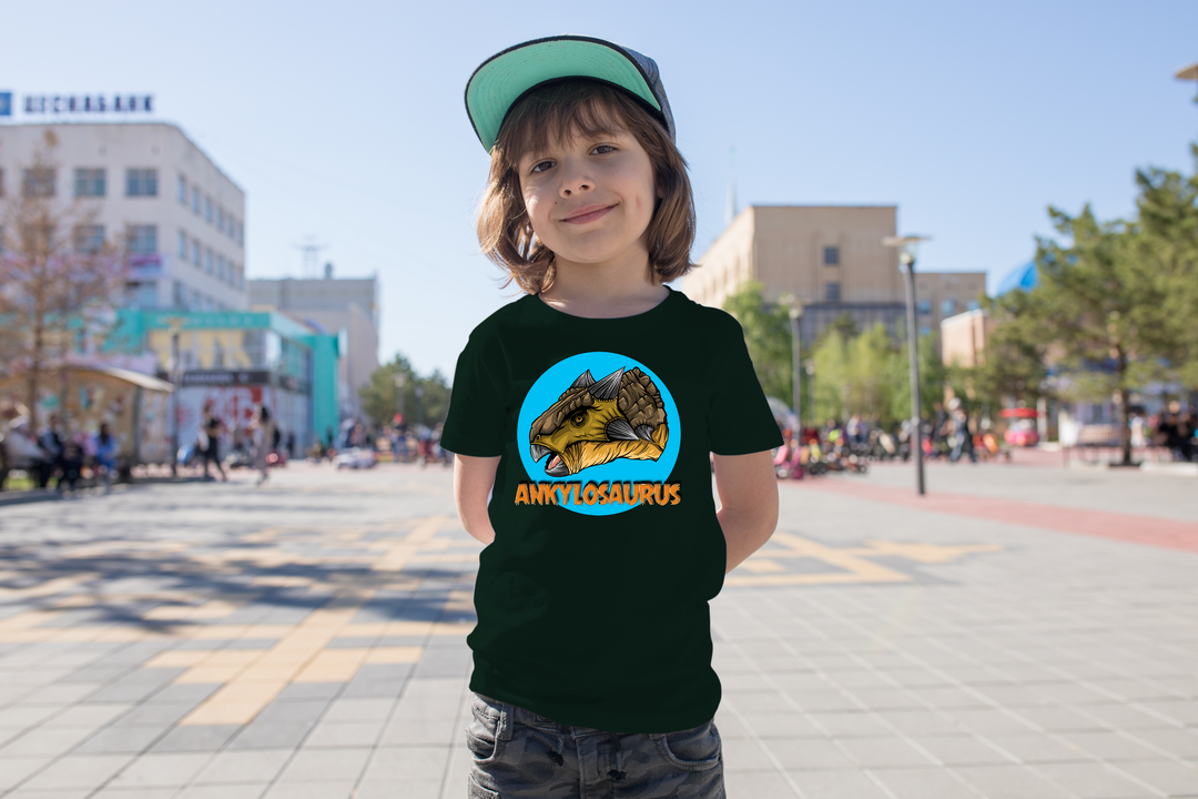 Kids Ankylosaurus Head T-Shirt | Jurassic Studio